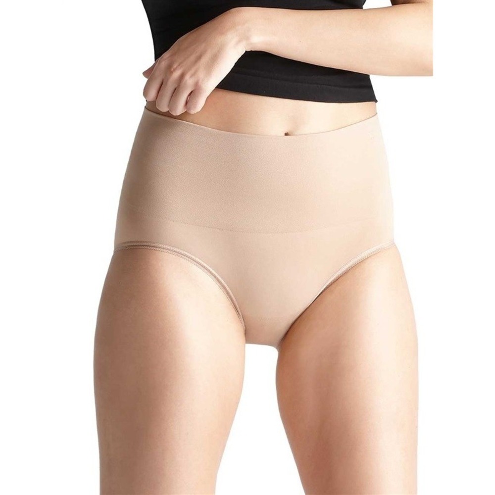 NEW Yummie Tummie 2X/3X Seamless Shaping Briefs YT5-158 Beige 99803